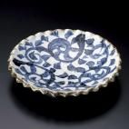 呉須唐草5.0皿 約16.8cm 和食器 丸皿 小皿 ブルー系 業務用 ［陶雅］ 19-22609-149