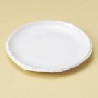 白釉リプルス7.5皿 約22.8cm 和食器 丸皿 中皿 ホワイト系 業務用 ［陶雅］ 19-22614-179