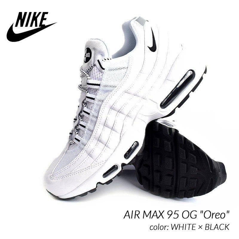 air max black and white 95