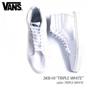 Х ȥϥ ϥåȥˡ VANS SK8-HI TRIPLE WHITE (   ۥ磻 ϥ VN000D5IW00 )