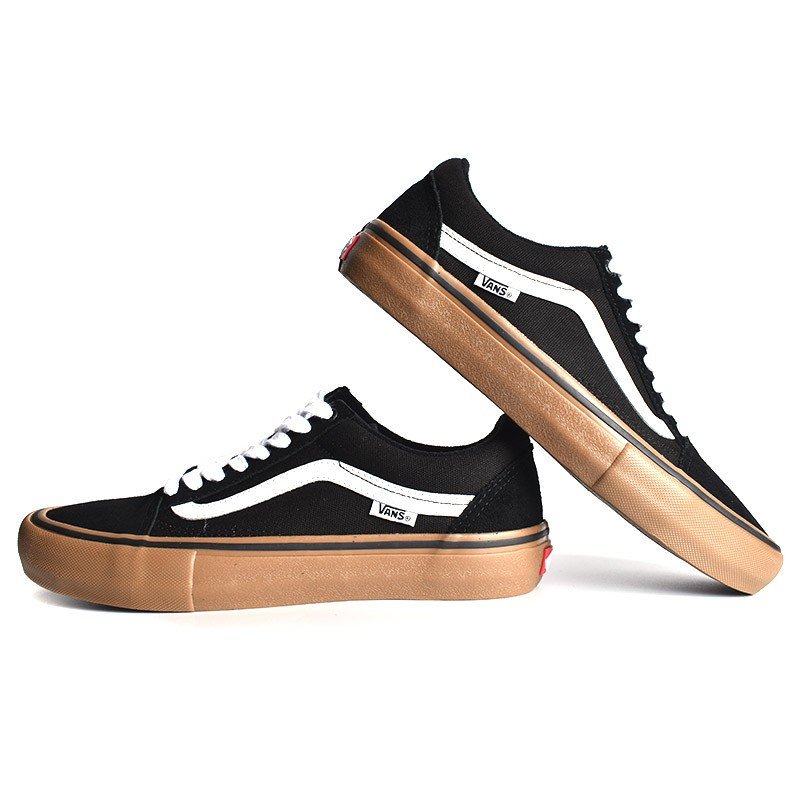 VANS OLD SKOOL PRO BLACK × GUM バンズ オールドスクール プロ スニーカー ( 黒 ブラック ガムソール メンズ  VN000ZD4BW9 ) - 海外限定 日本未発売 希少モデル スニーカー ショップ シューズ 大阪 北堀江 プレシャスプレイス【 IMPORT  SHOES & CLOTHES