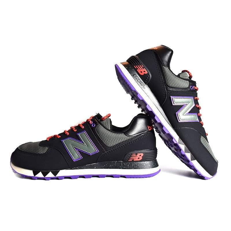 New Balance Ml574nfq Black Purple ニューバランス スニーカー 黒 ブラック 紫 パープル メンズ 海外限定 日本未発売 希少モデル スニーカー ショップ シューズ 大阪 北堀江 プレシャスプレイス Import Shoes Clothes Shop Precious Place