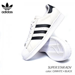 adidas SB SUPER STAR ADV O/WHITE × BLACK アディダス スーパースター スニーカー ( 白 ホワイト ブラック 黒 メンズ FV0322 )