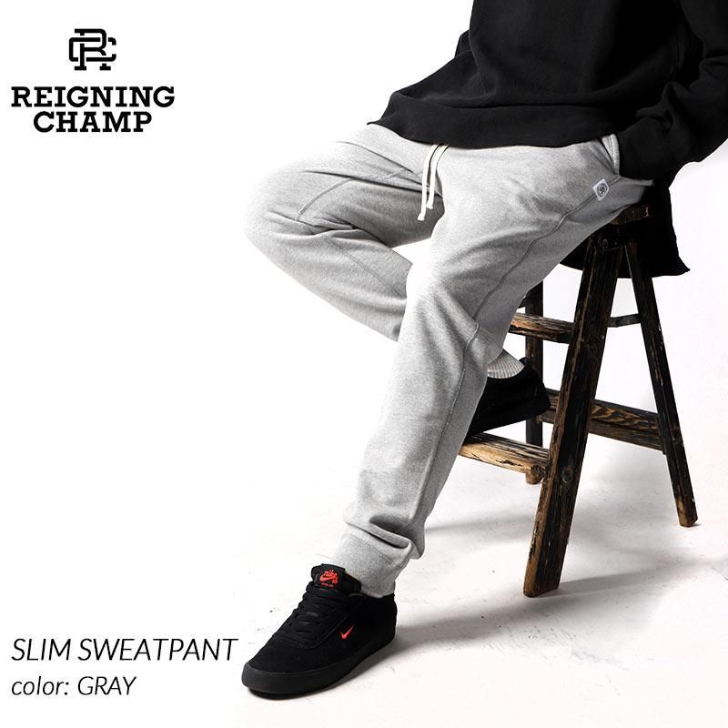 REIGNING CHAMP SLIM SWEATPANT GRAY 쥤˥󥰥  åȥѥ ( 졼˥󥰥 åȥѥ 졼 RC-5075 )