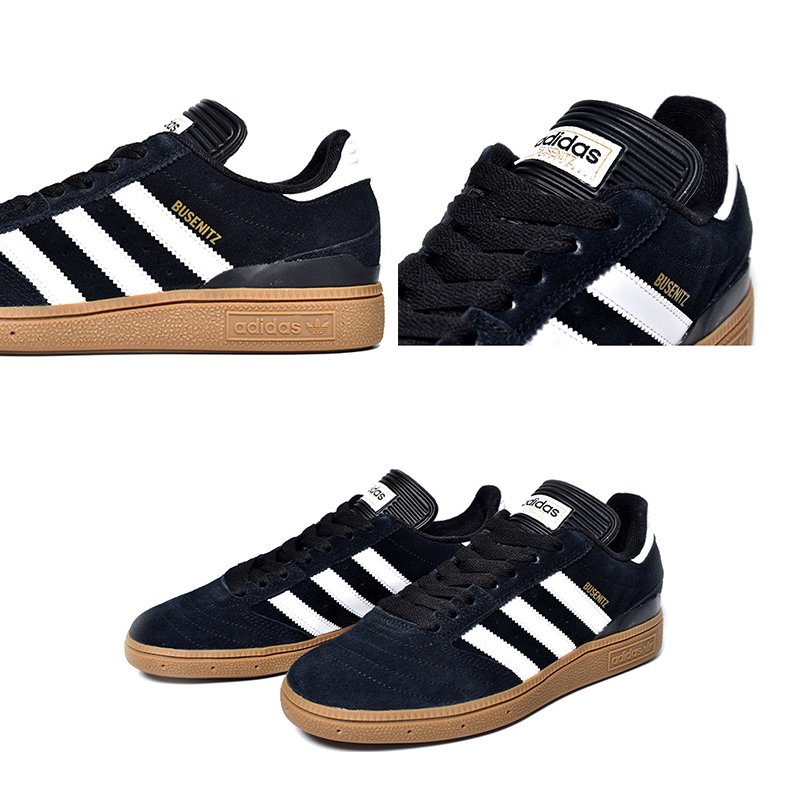 adidas SB BUSENITZ BLACK × GUM アディダス ブセニツ スニーカー ( 黒 ブラック ガムソール メンズ G48060 )  - 海外限定 日本未発売 希少モデル スニーカー ショップ シューズ 大阪 北堀江 プレシャスプレイス【 IMPORT SHOES & CLOTHES  SHOP PRECIOUS