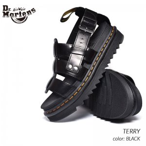 Dr.Martens TERRY BLACK ドクターマーチン テリー レザー サンダル ( 黒 ブラック メンズ レディース 厚底 23521001  ) - 海外限定 日本未発売 希少モデル スニーカー ショップ シューズ 大阪 北堀江 プレシャスプレイス【 IMPORT SHOES &  CLOTHES SHOP PRECIOUS PLACE】