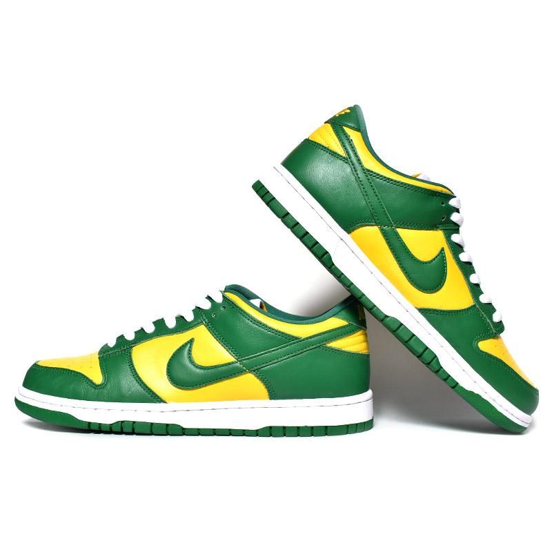 Nike Dunk Low Sp Brazil ナイキ ダンク ロー プロ ブラジル スニーカー 白 黄色 緑 ラスタカラー Cu1727 700 海外限定 日本未発売 希少モデル スニーカー ショップ シューズ 大阪 北堀江 プレシャスプレイス Import Shoes Clothes