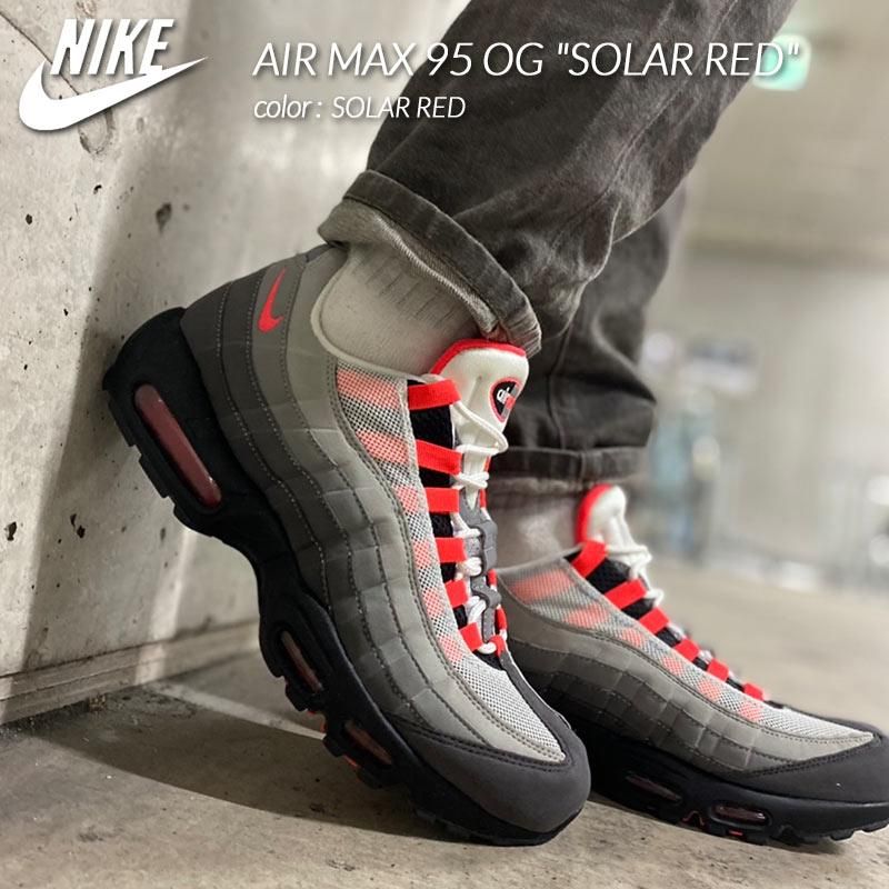 限定 ナイキ エアマックス 95 スニーカー NIKE AIR MAX 95 OG SOLAR RED ( ソーラーレッド 赤 メンズ  AT2865-100 ) - 海外限定 日本未発売 希少モデル スニーカー ショップ シューズ 大阪 北堀江 プレシャスプレイス【 IMPORT  SHOES u0026 CLOTHES