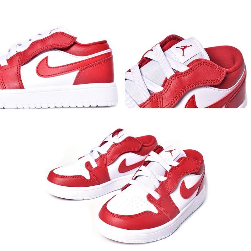 Nike Jordan 1 Low Alt Ps Gym Red ナイキ ジョーダン キッズ スニーカー 白 赤 ホワイト レッド シューズ Bq6066 611 海外限定 日本未発売 希少モデル スニーカー ショップ シューズ 大阪 北堀江 プレシャスプレイス Import Shoes