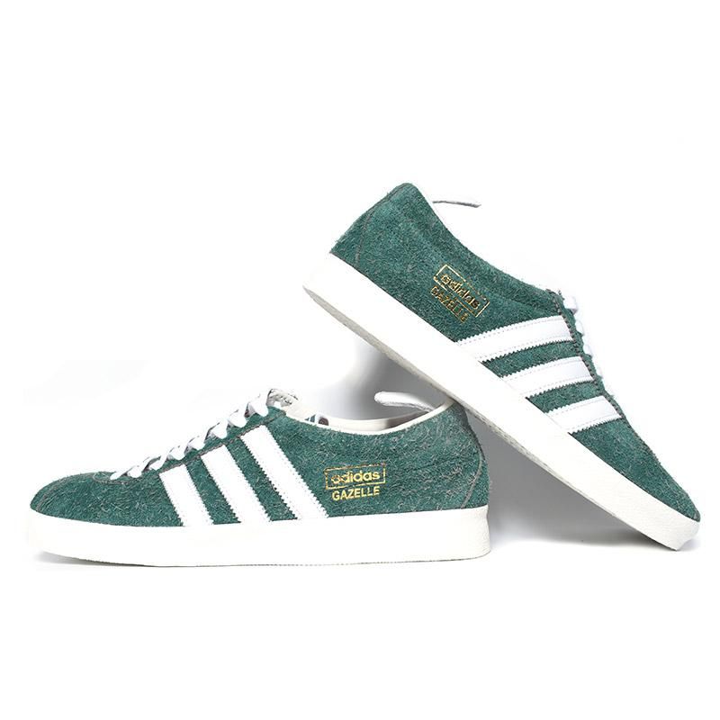 Adidas Gazelle Vintage Green White アディダス ガッツレー ヴィンテージ スニーカー ガゼル 白 ホワイト 緑 グリーン メンズ Fu9678 海外限定 日本未発売 希少モデル スニーカー ショップ シューズ 大阪 北堀江 プレシャスプレイス Import Shoes