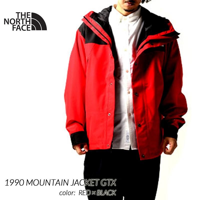 日本未発売 THE NORTH FACE 1990 MOUNTAIN JACKET GTX RED × BLACK ザ