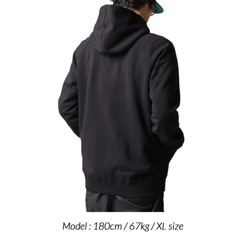 REIGNING CHAMP HEAVYWEIGHT TERRY FULL ZIP HOODIE BLACK レイニング