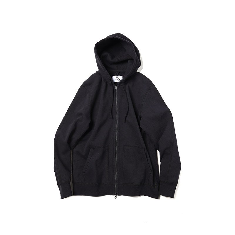 REIGNING CHAMP HEAVYWEIGHT TERRY FULL ZIP HOODIE BLACK レイニング