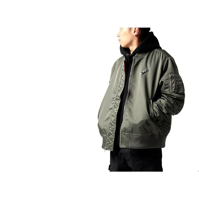 NIKE PUNK PACK BOMBER JACKET KHAKI × ORANGE ナイキ パンクパック ボンバー ジャケット スニーカー (  カーキ MA-1 CZ1671-380 ) - 海外限定 日本未発売 希少モデル スニーカー ショップ シューズ 大阪 北堀江 プレシャスプレイス【  IMPORT SHOES u0026 CLOTHES