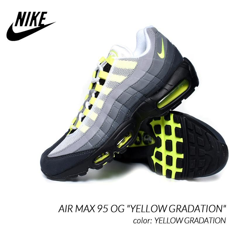 NIKE AIR MAX 95 OG YELLOW GRADATION ナイキ エアマックス スニーカー ( イエローグラデ 黄色 メンズ  CT1689-001 ) - 海外限定 日本未発売 希少モデル スニーカー ショップ シューズ 大阪 北堀江 プレシャスプレイス【 IMPORT  SHOES u0026 CLOTHES SHOP PRECIOUS