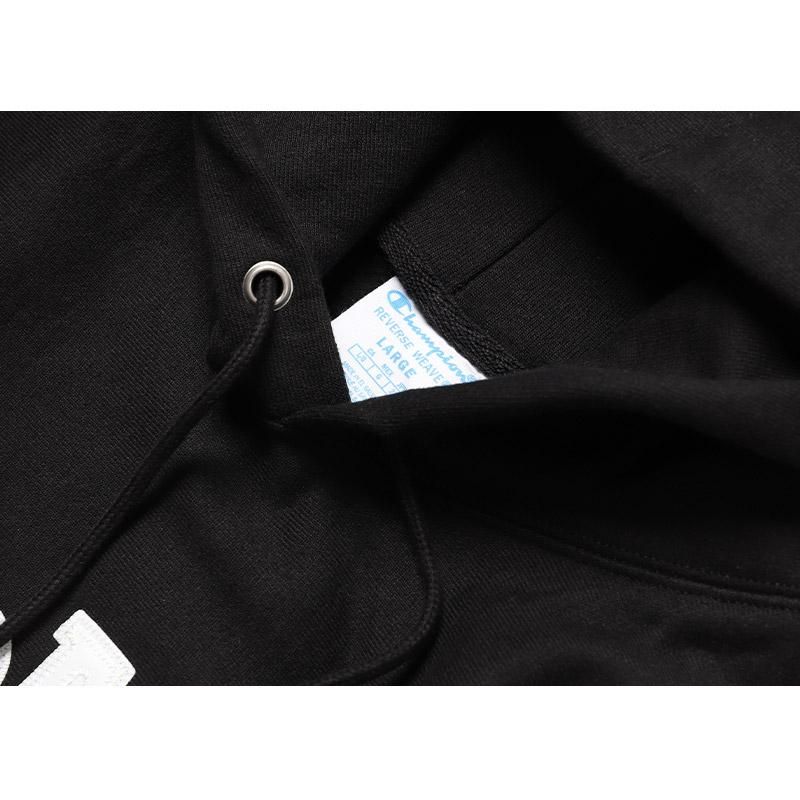 MoMA x Champion Reverse Weave HOODIE BLACK モーマ