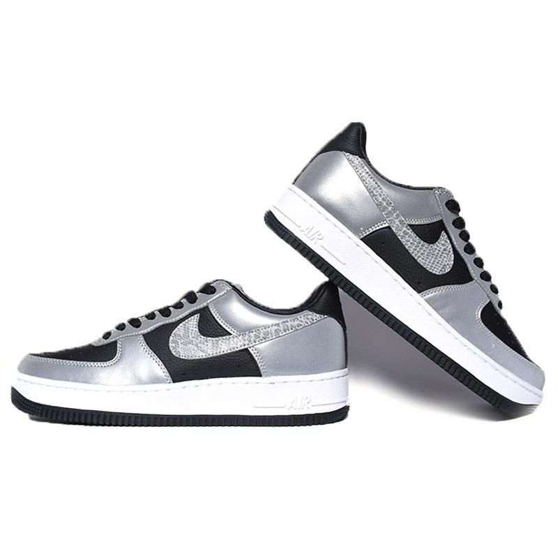 Nike Air Force 1 B Silver Snake 黒蛇 ナイキ エアフォース スニーカー 黒 ブラック シルバー スネーク メンズ Dj6033 001 海外限定 日本未発売 希少モデル スニーカー ショップ シューズ 大阪 北堀江 プレシャスプレイス Import Shoes