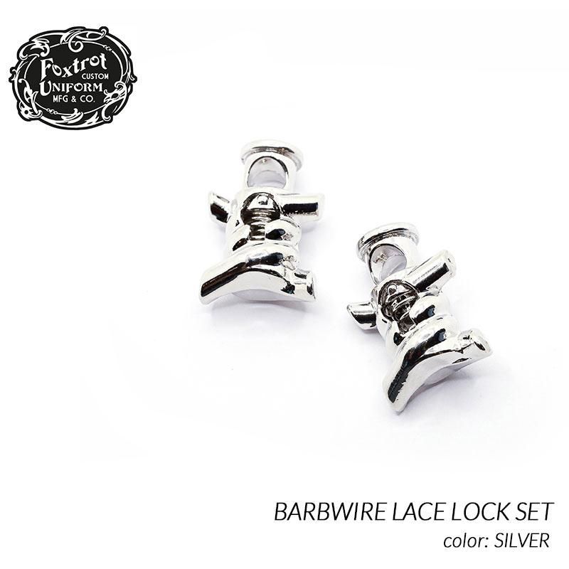 Foxtrot Uniform BARBWIRE LACE LOCK SET SILVER եåȥå ˥ե С֥磻䡼 졼 å ˡ ( С ꡼ )