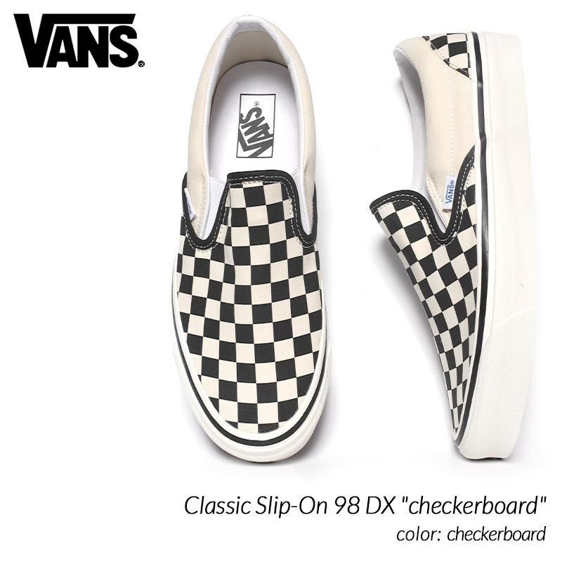 6,720円希少 VANS クラシック スリッポン 98DX アナハイム チェッカー 黒