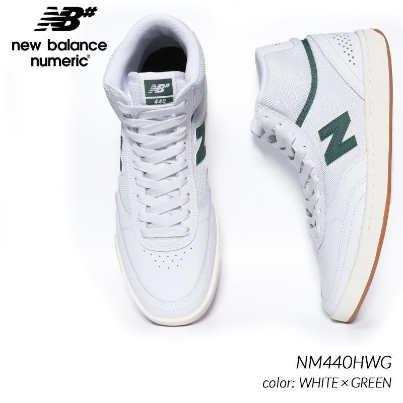 ̤ȯ NEW BALANCE NUMERIC NM440HWG WHITE  GREEN ˥塼Х ̥å ˡ (   ۥ磻  ꡼   )