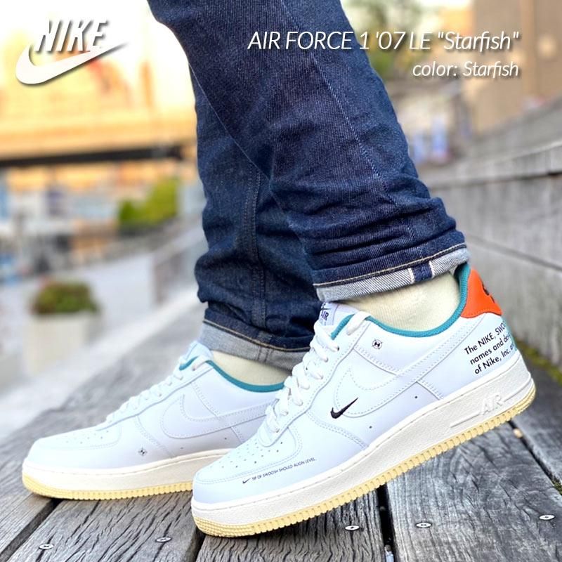 日本未発売 NIKE AIR FORCE 1 '07 LE Starfish ナイキ エアフォース スターフィッシュ スニーカー ( 海外限定 白  ホワイト メンズ DM0970-111 ) - 海外限定 日本未発売 希少モデル スニーカー ショップ シューズ 大阪 北堀江 プレシャスプレイス【  IMPORT SHOES u0026