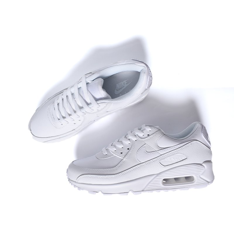 NIKE AIR MAX 90 LTR TRIPLE WHITE CZ5594 100 IMPORT SHOES