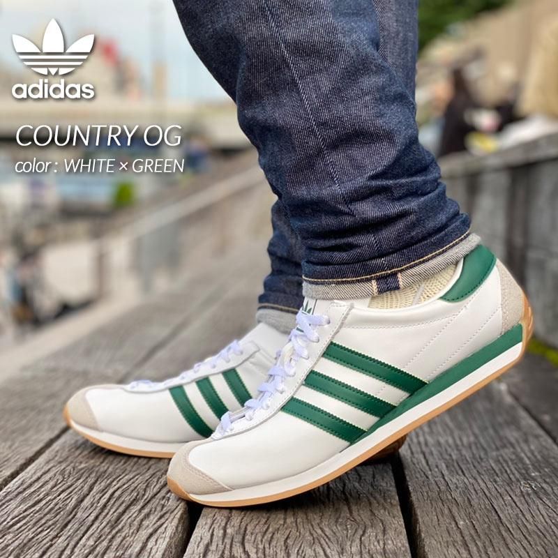 アディダス カントリー OG 白 緑 Country スニーカーadidas