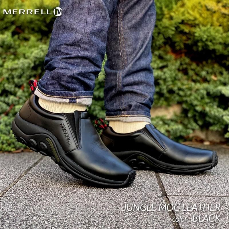 MERRELL JUNGLE MOC LEATHER BLACK メレル ジャングルモック レザー