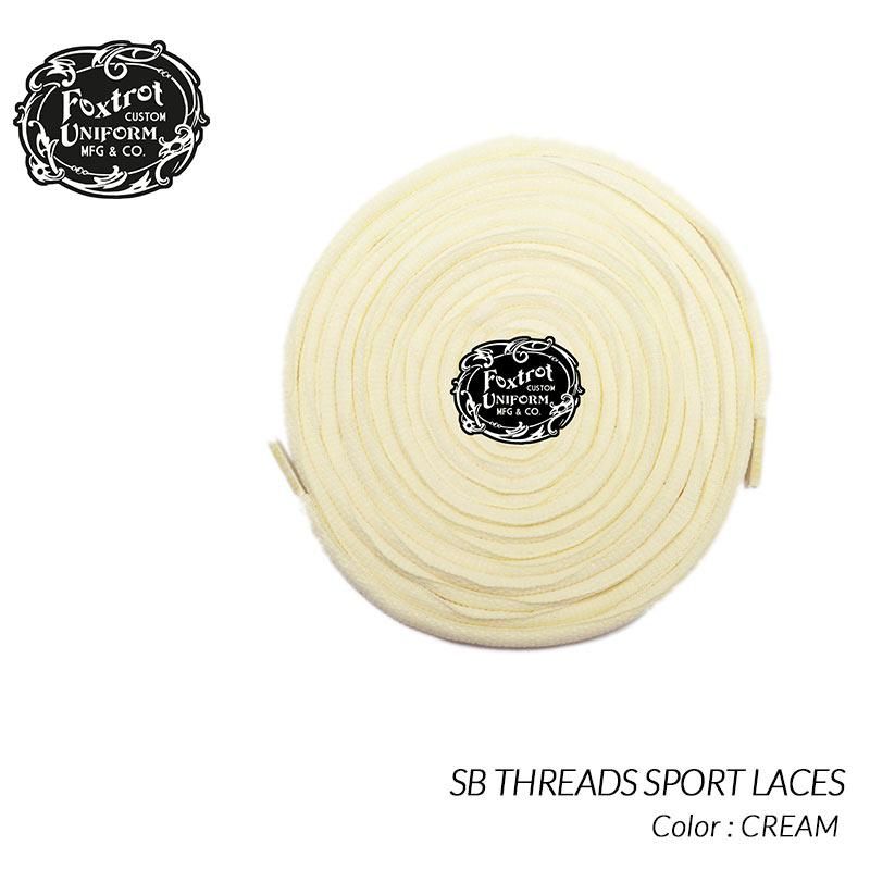 Foxtrot Uniform SB THREADS SPORT LACES CREAM եåȥå ˥ե 塼졼 ˡ ( 130cm 170cm ꡼ ɳ )