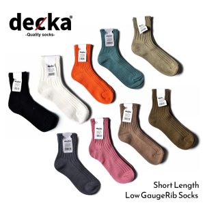 ڥ󥺡decka -quality socks- Low Gauge Rib Socks / Short Length ǥ ƥ   å 硼ȥ󥰥  