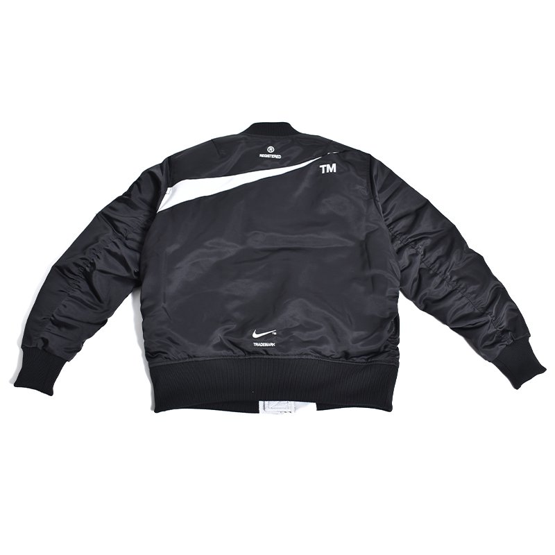 NIKE M NSW SYEFL SWOOSH BOMBER BLACK × WHITE ナイキ ボンバー