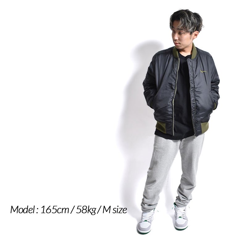 NIKE M NSW SYEFL SWOOSH BOMBER KHAKI × WHITE ナイキ ボンバー