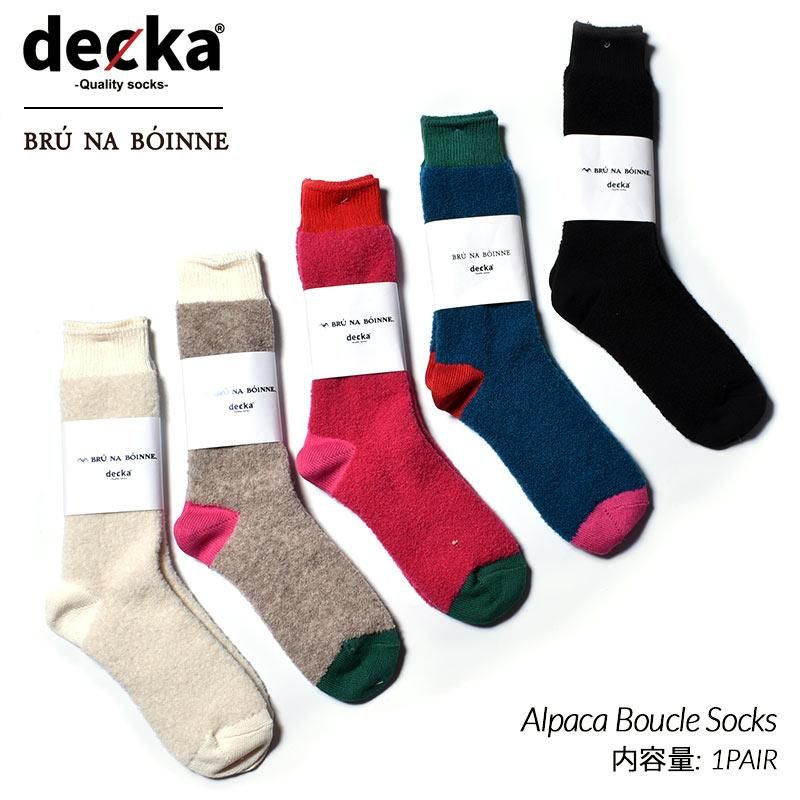 ڥ󥺡BRU NA BOINNE  decka -Quality socks- Alpaca Boucle Socks ǥ ƥ ֥롼ʥܥ ѥ å (  )