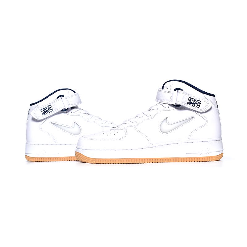 NIKE ナイキ AIR FORCE 1 MID QS NYC エアフォース1 ニューヨーク ミドルカットスニーカー ホワイト US8.5/26.5cm DH5622-100