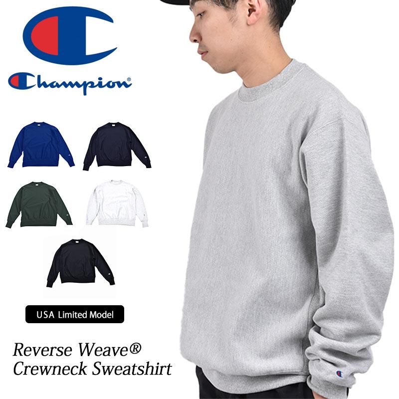 日本未発売 Champion REVERSE WEAVE CREW SWEAT Oxford Grey ...