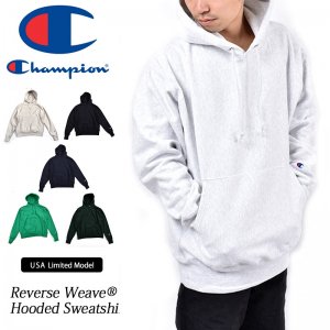 日本未発売 Champion Reverse Weave Hooded Sweatshirt Silver Grey チャンピオン リバースウィーブ パーカー ( 海外限定 フーディー S101 )