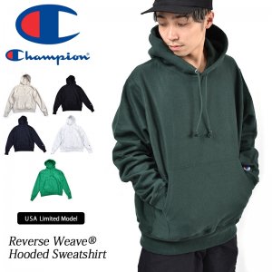 日本未発売 Champion Reverse Weave Hooded Sweatshirt Dark Green チャンピオン リバースウィーブ パーカー ( 海外限定 フーディー S101 )