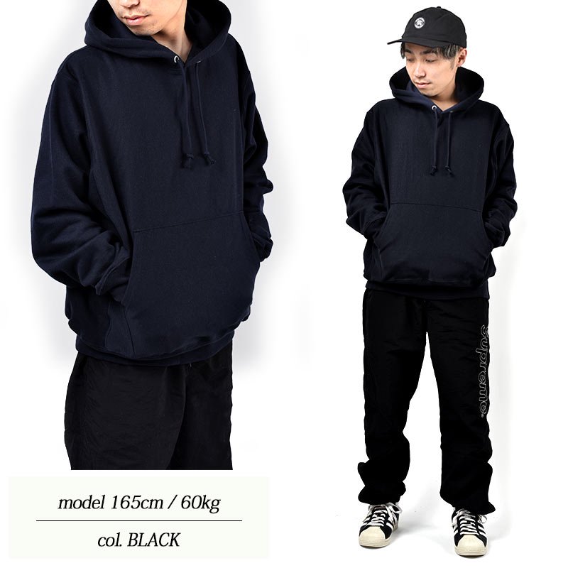 日本未発売 Champion Reverse Weave Hooded Sweatshirt BLACK