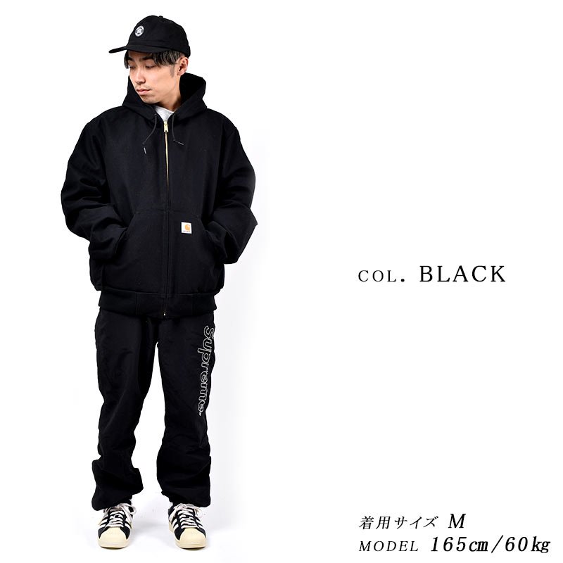 CARHARTT Thermal Lined Duck Active Jacket BLACK カーハート サーマル ラインド ダック アクティブ  ジャケット (アウター 黒 J131 ) - 海外限定 日本未発売 希少モデル スニーカー ショップ シューズ 大阪 北堀江 プレシャスプレイス【  IMPORT SHOES & CLOTHES SHOP