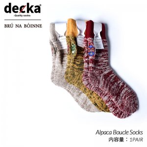 【メンズ】BRU NA BOINNE × decka -quality socks- Heavyweight Pile Socks / Washable Wool デカ パイル ソックス ( 靴下 )