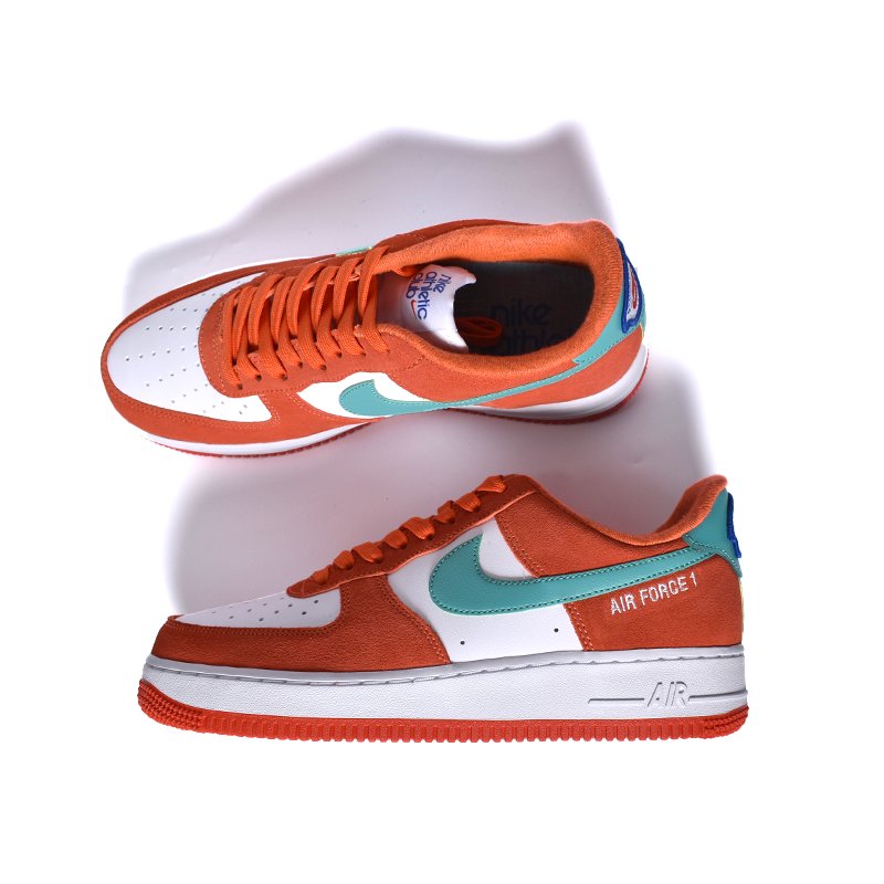 Nike Air Force 1 '07 LV8 'Athletic Club - Rush Orange Washed Teal' - Dh7568-800, Men's