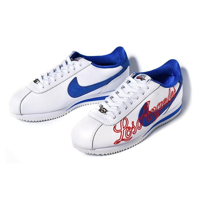 国内未発売 NIKE CORTEZ BASIC LEATHER Los Angeles ナイキ コルテッツ スニーカー ロサンゼルス ドジャーズ(  白 青 メンズ DA4402-100 ) - 海外限定 日本未発売 希少モデル スニーカー ショップ シューズ 大阪 北堀江 プレシャスプレイス【  IMPORT SHOES u0026 CLOTHES SHOP