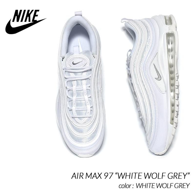 NIKE AIR MAX 97 “WHITE WOLF GREY” ナイキ ウィメンズ エアマックス スニーカー ( グレー ブラック 白 ホワイト  レディース メンズ 921826-101 ) - 海外限定 日本未発売 希少モデル スニーカー ショップ シューズ 大阪 北堀江 プレシャスプレイス【  IMPORT SHOES