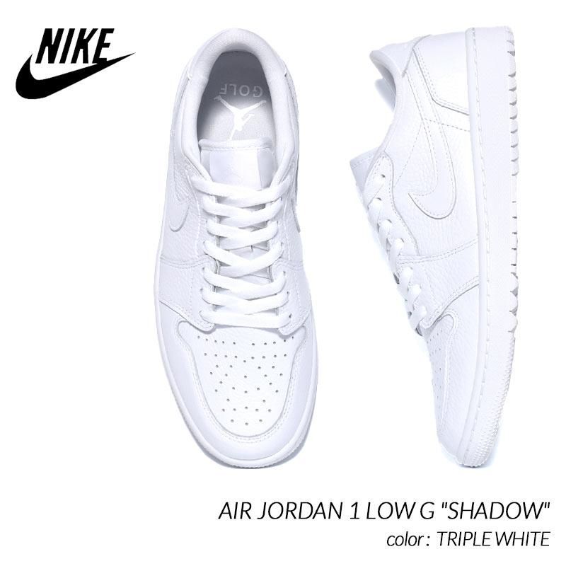 NIKE AIR JORDAN 1 LOW G TRIPLE WHITE ナイキ エア ジョーダン ロー ゴルフ スニーカー ( 白 ホワイト  GOLF メンズ DD9315-101 ) - 海外限定 日本未発売 希少モデル スニーカー ショップ シューズ 大阪 北堀江 プレシャスプレイス【  IMPORT