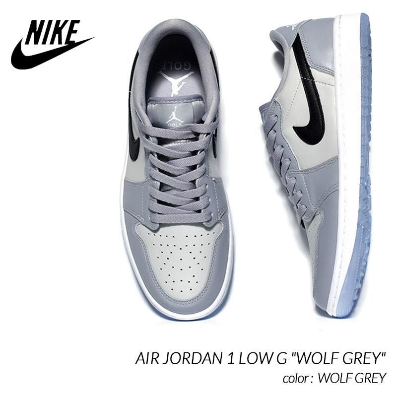 NIKE AIR JORDAN 1 LOW G WOLF GREY ナイキ エア ジョーダン ロー ゴルフ スニーカー ( ウルフグレー 白  GOLF メンズ DD9315-002 ) - 海外限定 日本未発売 希少モデル スニーカー ショップ シューズ 大阪 北堀江 プレシャスプレイス【  IMPORT