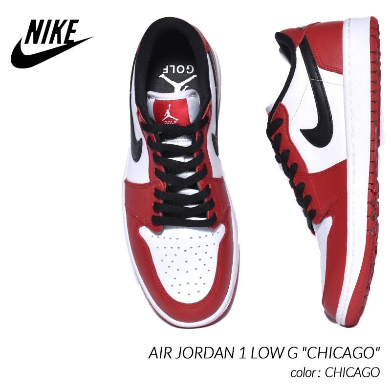 NIKE AIR JORDAN 1 LOW G CHICAGO ナイキ エア ジョーダン ロー ゴルフ スニーカー ( シカゴ 白 赤 ホワイト  GOLF メンズ DD9315-600 ) - 海外限定 日本未発売 希少モデル スニーカー ショップ シューズ 大阪 北堀江 プレシャスプレイス【