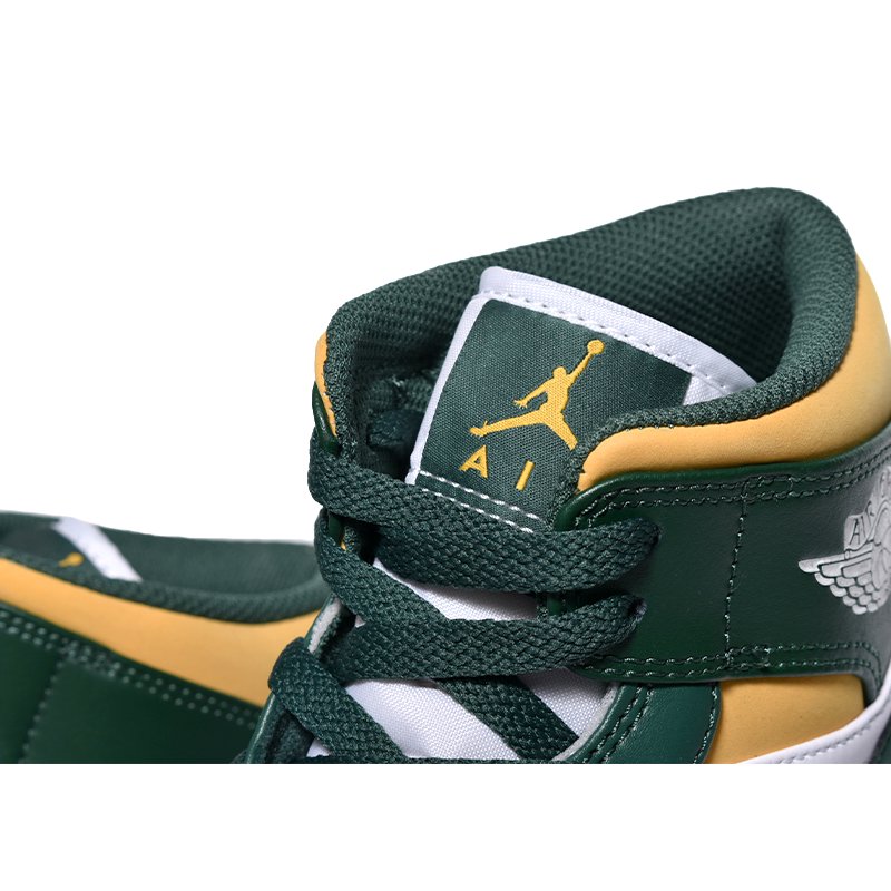 NIKE AIR JORDAN 1 MID Seattle Supersonics ナイキ エア ジョーダン 1 ミッド スニーカー ( 緑  グリーン 白 シアトル 554724-371 ) - 海外限定 日本未発売 希少モデル スニーカー ショップ シューズ 大阪 北堀江  プレシャスプレイス【 IMPORT SHOES