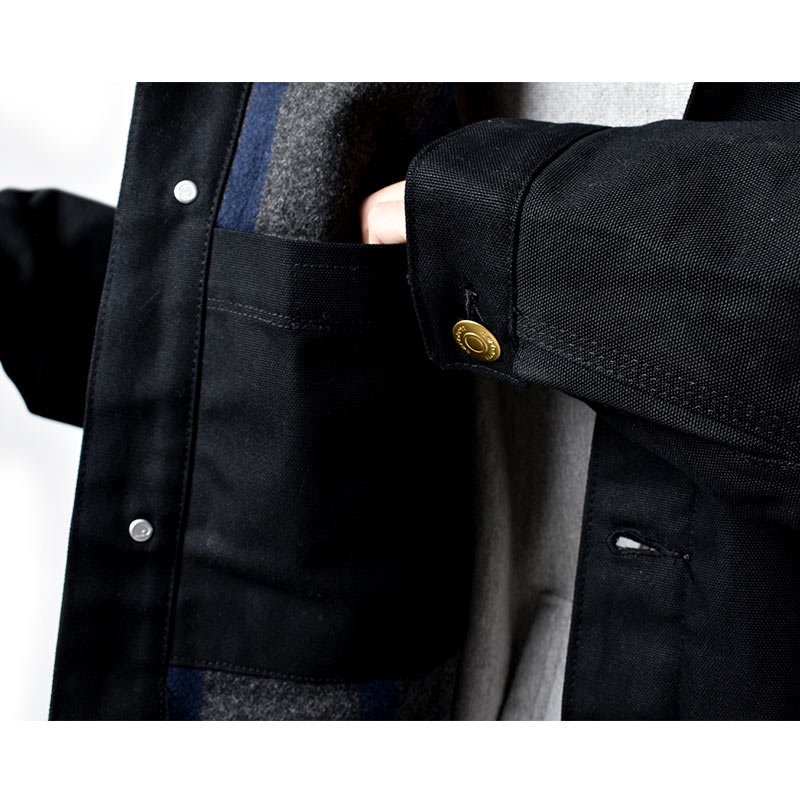 CARHARTT DUCK CHORE COAT BLANKET LINED BLACK カーハート ダック