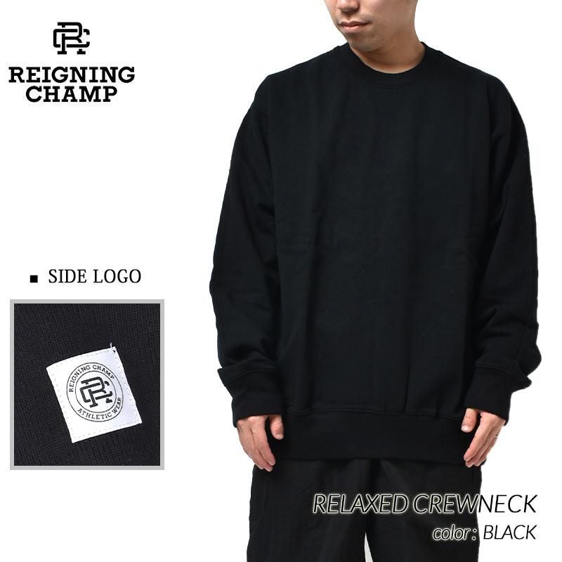 REIGNING CHAMP RELAXED CREWNECK BLACK 쥤˥󥰥 å 롼ͥå å ȥ졼ʡ ( 졼˥󥰥 RC-3718 )