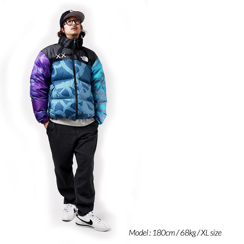 日本未発売 KAWS x The North Face Retro 1996 Nuptse Jacket Monterey Blue ザ  ノースフェイス カウズ レトロ ヌプシ ジャケット - 海外限定 日本未発売 希少モデル スニーカー ショップ シューズ 大阪 北堀江  プレシャスプレイス【 IMPORT SHOES u0026 CLOTHES